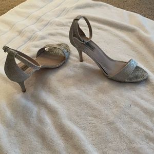 Steve Madden Silver Sparkle Heel
